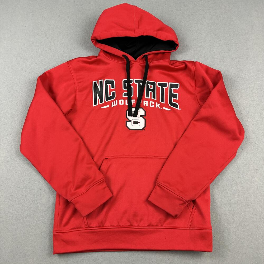 NC State Wolfpack Hoodie Sweatshirt Men Small Red NCAA College Champion S